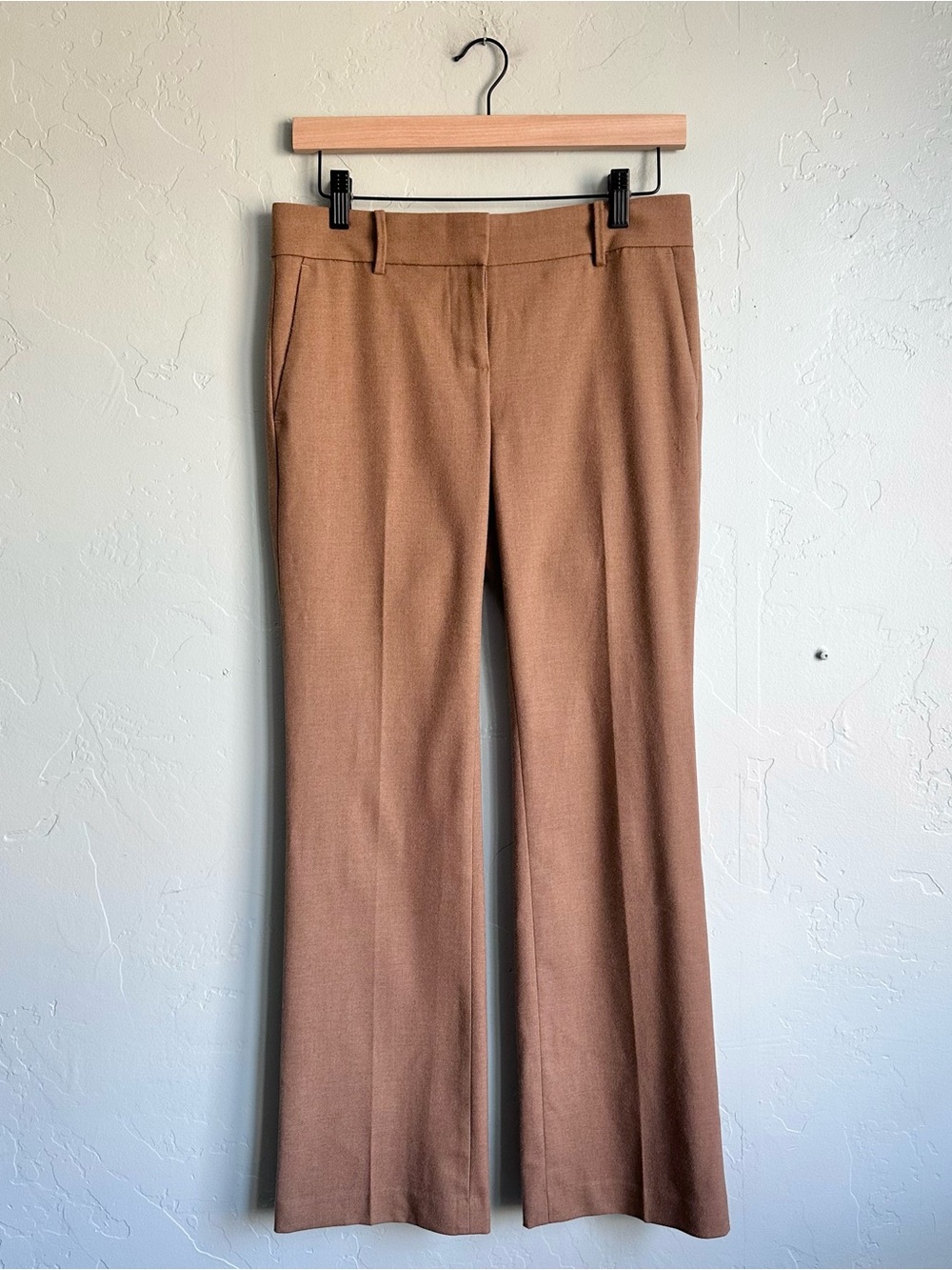 Ann Taylor Tan Petite Devin Fit Trousers Pant Sz 0P Fall Capsule Business Preppy